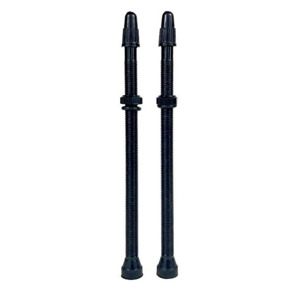 Hold Fast Cycling Tubeless Presta Valve Stem, 80mm (Pair) - Black