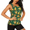 thumbnail image 2 of Fotbe Pizza Womens Loose Fit Casual Flowy Slim-Fit Tank Tops Athletic Round Neck Trendy Sleeveless Summer Tops for Gym and Yoga-Large, 2 of 7