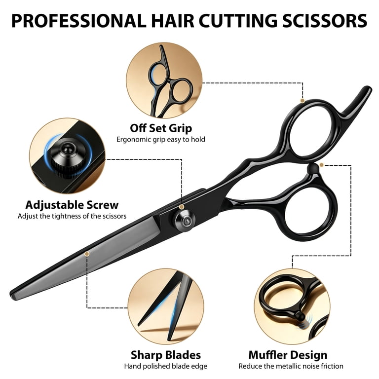 VIISHARE Professional Hair Cutting Scissors Kit, 11 Pieces photo 3