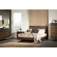 thumbnail image 4 of Pemberly Row 7-Drawer Double Dresser Storage Unit Natural Walnut Charcoal, 4 of 6
