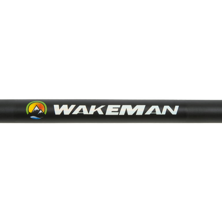 Wakeman Strike Series Spinning Fishing Rod and Reel Combo, Black
