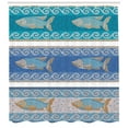 thumbnail image 3 of Ambesonne Mosaic Shower Curtain, Marine Style Pattern, 69"Wx84"L, Slate Blue, 3 of 3