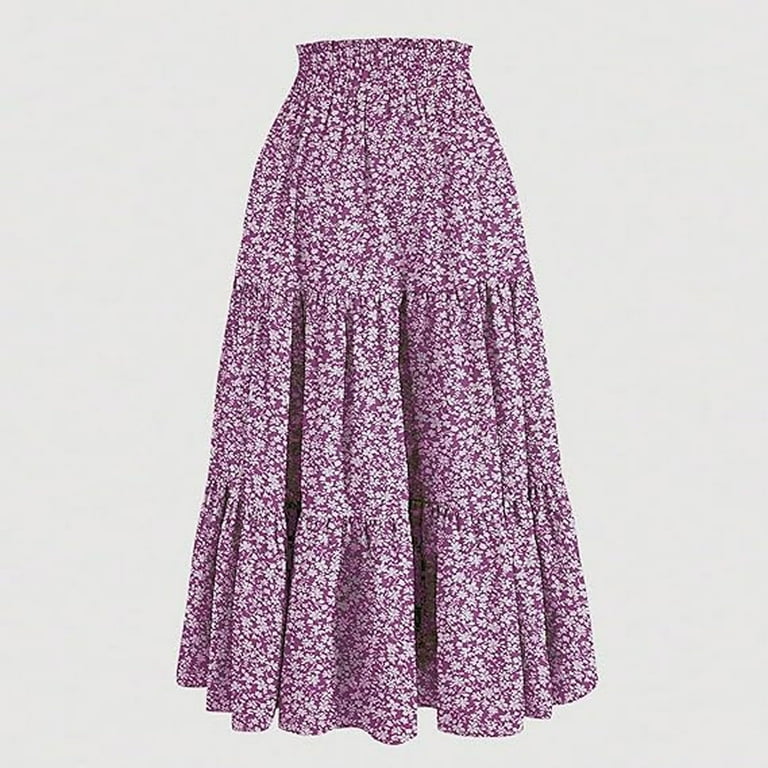 THDHVS Maxi Skirt,Skirts for Women,Fashion Women Casual Summer