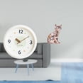 thumbnail image 2 of Reloj de pared,Reloj de pared decorativo,moderno y elegante.,Reloj de pared redondo silencioso y sin tictac,regalo,Figura de escritorio,Estante de estatua de gato para, 2 of 8