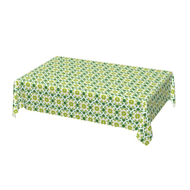 DouZhe Nappe Rectangulaire, Texture de Feuille Florale pour Cuisine Salle à Manger, 72"x54 Pouces Nappe Imperméable en Polyester