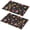 Pioneer Flower Floral, variant on Placemat, Pioneer Flower Floral Print Pattern Place Mats Table Mat Set Of 2, PVC Washable Placemats for Party Kitchen Dining Decoration, 18x12 Inch, Fade Resistant