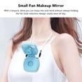 thumbnail image 4 of Foldable Fan, Hanging Strap Rechargeable Cold Wind 3 Speed Small Fan Mirror  For Outdoor Use, 4 of 8