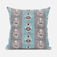 thumbnail image 3 of Amrita Sen Designs  16 x 16 in. Hamsa Hand Paisley Duo Broadcloth Indoor & Outdoor Zippered Pillow - Mint & Black, 3 of 5