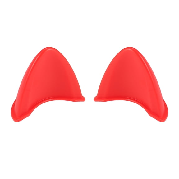2pcs Cat Ears Style Attachments Helmet Decoration Self Adhesive Universal Helmet Cover Sticker for Motorcycle Bicycle