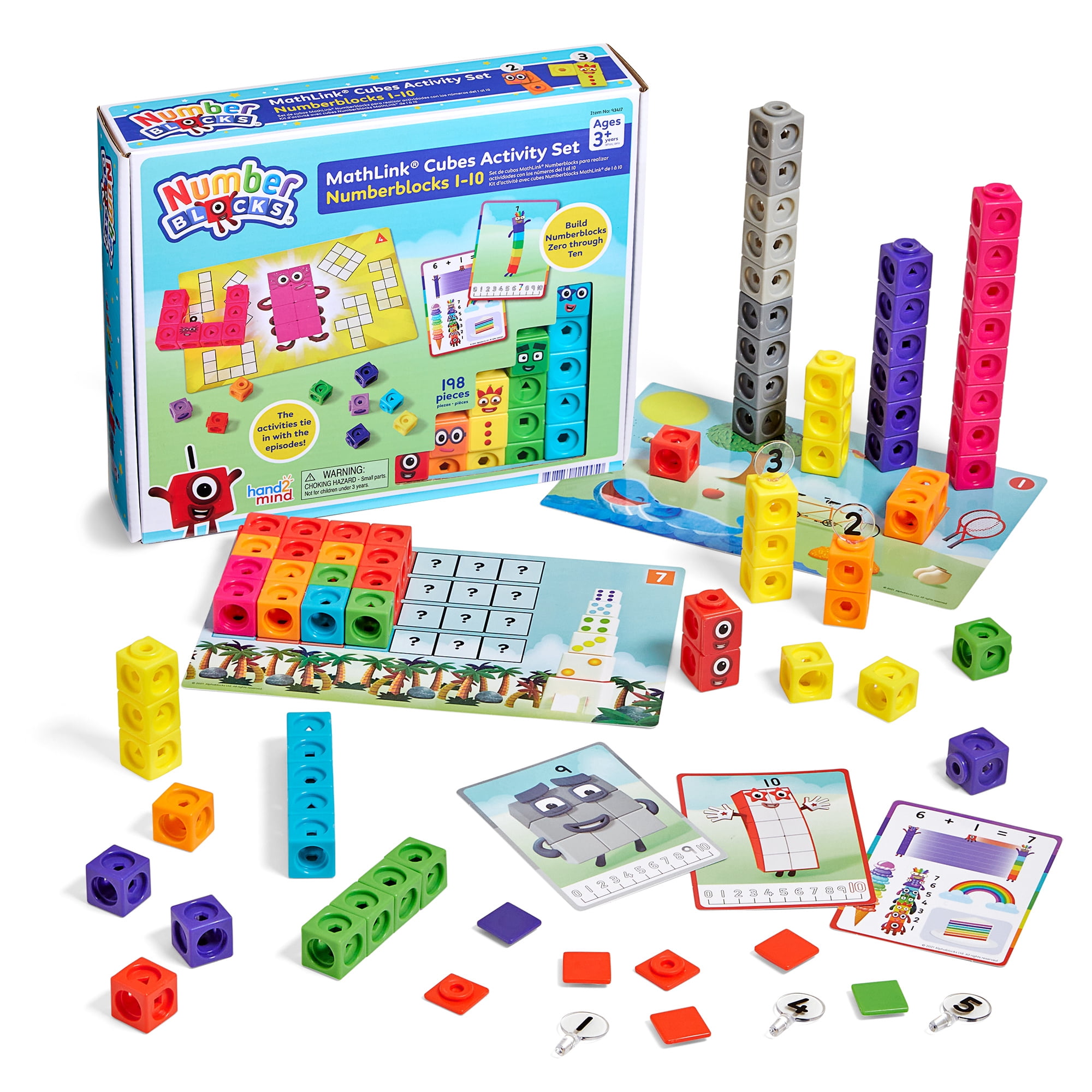 hand2mind Numberblocks MathLink Cubes Advent Calendar, 24 Days of