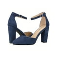 thumbnail image 4 of Women Point Toe Chunky Heeled Pumps Ankle Strap Pumps High Heel Ankle Strap Pump, 4 of 5