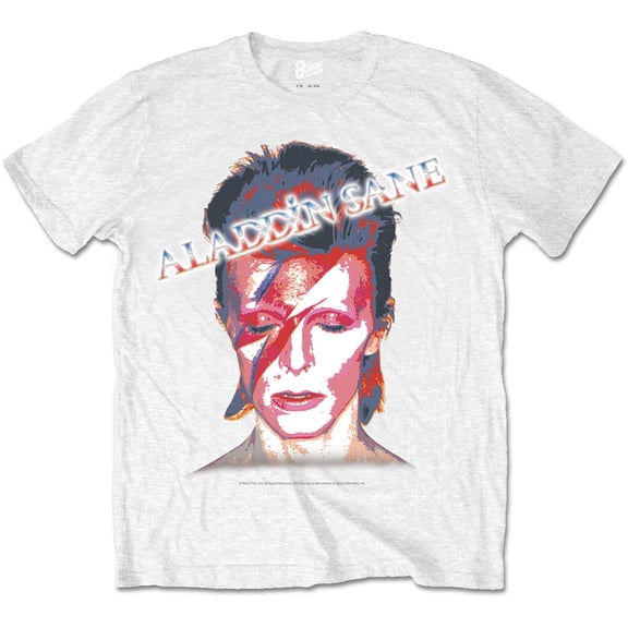 David Bowie Unisex T-Shirt Aladdin Sane (Small)