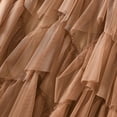 thumbnail image 3 of SWSMCLT Women's Vintage Fall Calf Length Chiffon Pleated Skirt Long Tutu Skirt Ruffle Mesh High Waist Bubble Skirt Khaki Small-Large, 3 of 4