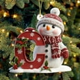 thumbnail image 6 of YardVibe 26 Letter Ornaments for Christmas Tree Decoration, Personalized Hanging Pendant,Snowman Xmas Alphabet for Christmas Initial Ornament,DIY Craft Ornaments,Original Gifts for Family Friends (C), 6 of 9