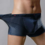 Mens Boy Cool Ice Airism Breathable Underwear Boxer Brief Underpants Trunk Short