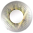 thumbnail image 2 of Designart "Close-Up of the Bamboo Field" Bamboo Starburst Round Wall Mirror - Floral Oval Printed Decorative Mirror - Multiple Color Options, 2 of 5
