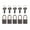 Red, variant on 5Pcs Small Luggage Box Lock With Key Zincs Alloy Padlock Portable Suitcases Locker Securing Lock Suitcases Locker Hardware