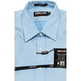 thumbnail image 1 of Kirkland Mens Non-Iron Stain Resistant Spread Collar Dress Shirt (Blue White Micro Checked 894, 15.5 X 33), 1 of 2