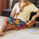 thumbnail image 5 of Balery Butterfly Garden Pantalones cortos de pijama de punto de algodón para hombre con cinturilla y bolsillos-XX-Large, 5 of 6