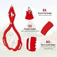 thumbnail image 2 of KOKEBREN 32 Inch Log Lifting Tongs,2 Serrated Claw Hook Log Tongs,Heavy Duty Steel Swivel Lumber Logs Skidding Tong with Handles, 2 of 7