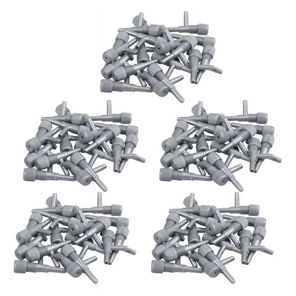 Aquarium Fish Oxygen Air Line Tubing Flow Control Valve 100 Pcs Gray