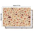 thumbnail image 6 of Autumn Family Placemats Set of 4, Machine Washable Durable Linen Table Mats with Pumpkin and Sunflower Design, Heat Resistant Rustic Fall Dining Table Mats, 6 of 6