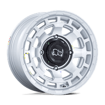 Black Rhino Powersports Cast Aluminum Wheel BU002 15x7 4x137 H-SLV MCH 10mm, BU002SD15704810