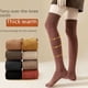thumbnail image 1 of Calcetines hasta la rodilla para mujer, calcetines de rizo a presión, de tubo alto, estilo japonés, calcetines gruesos y cálidos para niñas, 1 of 4