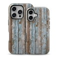 thumbnail image 2 of DesignSkinz Scratch-Resistant Hard Slim Case Compatible with iPhone 11 Pro Max (Compatible with MagSafe) - Wood Planks with Peeled Blue Paint, 2 of 9