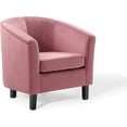 thumbnail image 2 of ZXNYH Prospect Performance Velvet Living Room Lounge Armchair in Dusty Rose, 2 of 8