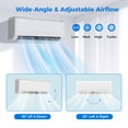 thumbnail image 6 of Giantex 12000 BTU Mini Split Air Conditioner & Heater, WiFi Enabled 22 SEER2 115V Ductless Inverter AC Unit w/Complete Installation Kit, Cools Rooms Up to 750 Sq.Ft, White, 6 of 10