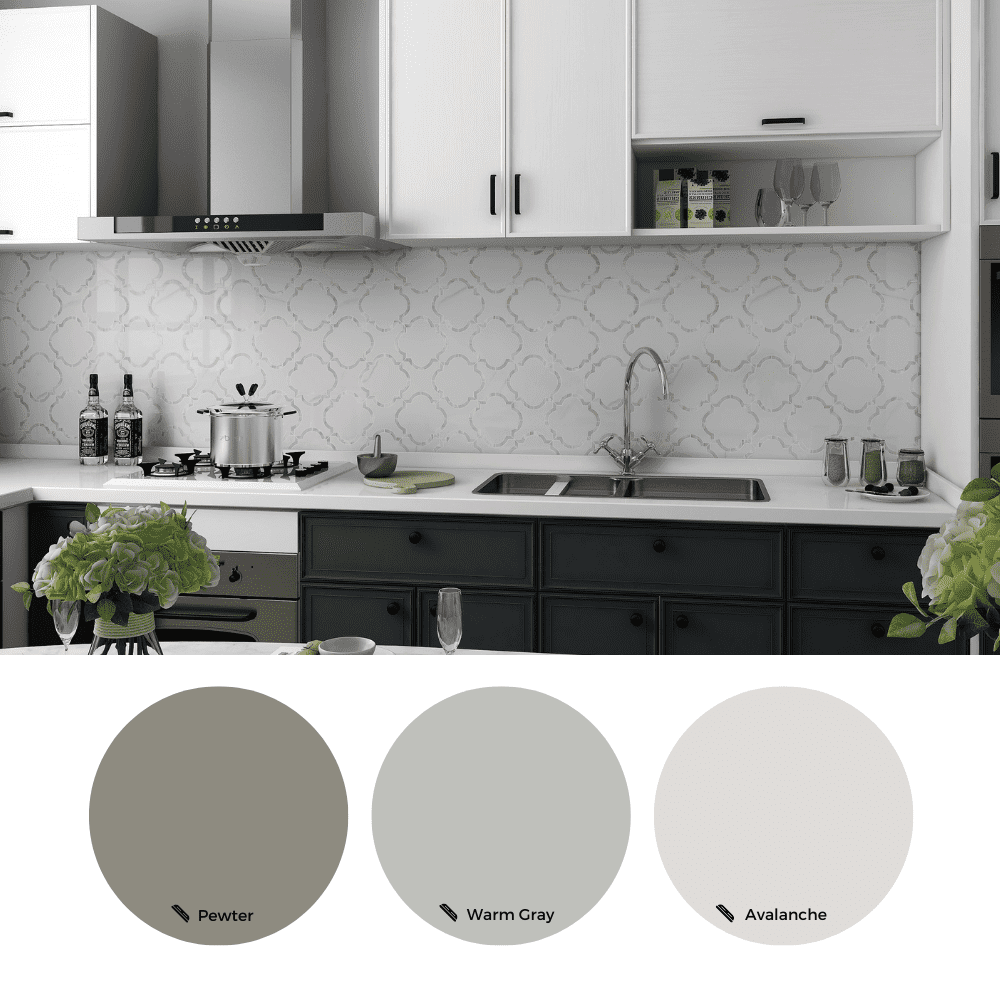 The Tile Life Delphi Pearl 9" x 9" Statuario Satin Glass Mosaic Wall Tile, 1 Sheet
