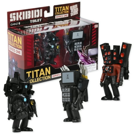 Skibidi Toilet Titan 3-pack – All-New Collectibles, Officially Licensed Skibidi Toilet Action Figures