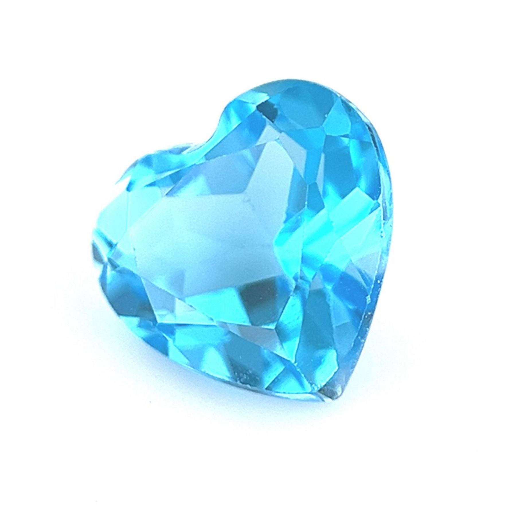 Certified Genuine 2.5 Carat Swiss Blue Topaz Heart Shape Brilliant Cut 9x9 mm Loose Gemstone December Birthstone