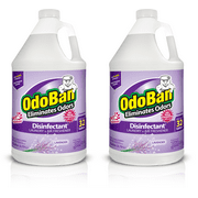 OdoBan Disinfectant Concentrate and Odor Eliminator, 2 Gallons, Lavender Scent