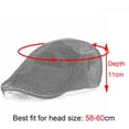 thumbnail image 2 of Men Breathable Mesh Summer Hat Newsboy Beret Ivy Cap Cabbie Flat Cap, 2 of 7