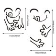 thumbnail image 2 of Bangcool Wall Sticker Funny Smile Face Fridge Sticker Wall Decal Room Sticker Home Decoration, 2 of 4
