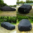 thumbnail image 5 of FL Universal Full Car Covers Outdoor Waterproof Sun Rain Snow Protection UV Car Zipper Design Black SUV, 5 of 7