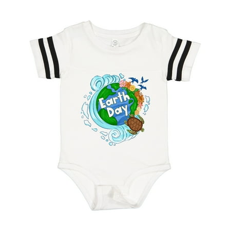 

Inktastic Earth Day Turtle Planet with Waves and Birds Gift Baby Boy or Baby Girl Bodysuit