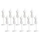 thumbnail image 2 of 10 mini maniquíes para muñecas, vestidos, regalos de cumpleaños con soporte para fotos de escenas de vida Blanco, 2 of 9