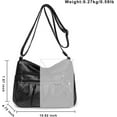thumbnail image 3 of Soft Leather Multi-Pocket Shoulder Bag for Women - Retro Sling Ruched Hobo Tote Bag, 3 of 8