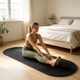thumbnail image 5 of Yoga Mat Silica Mud Non-Slip Quiet Cushioned 70.8in Shock-Absorbing for Pilates Fitness Stretching Multicolor Macaron by MPOISVA, 5 of 7