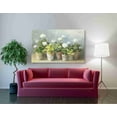 thumbnail image 2 of Epic Graffiti  'White Geraniums Crop' by Danhui Nai, Giclee Canvas Wall Art - Green 60" x 40", 2 of 2