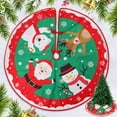 thumbnail image 1 of Falda del Árbol de Navidad, 36 Pulgadas Falda del Árbol de Navidad de Falda Decoración del Arbol de Navidad, con Falda de Franela ase de árbol de Rojo para Navidad Fiesta Decora, 1 of 5