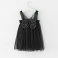 thumbnail image 2 of MIASHUI Robe à Bretelles Sans Manches pour Tout-Petites Filles pour Fête Dansante et Noir, 5-6 Ans, 2 of 4