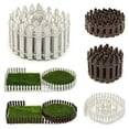 thumbnail image 3 of Barrera decorativa Wosthever de madera para jardín 100 x 3 cm Blanco, 3 of 6