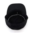 thumbnail image 4 of NYFASHION101 Fashionable Solid Color Unisex Adjustable Strap Cadet Cap, Black, 4 of 4