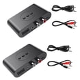 thumbnail image 1 of 2X Receptor de Audio Bluetooth 5.0 RCA 3,5mm AUX Jack Adaptador Inalámbrico de Música Estéreo con Micrófono para Kit de Coche Amplificador de Altavoz, 1 of 5