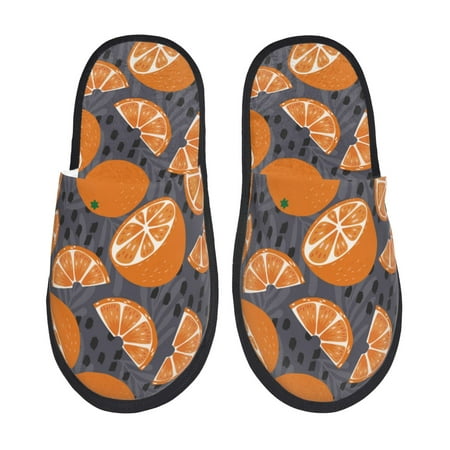 

House Slippers for Women and Men Various oranges Comfy Fuzzy Bedroom Slippers Furry Home Shoes for Indoor Outdoor