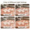 thumbnail image 7 of ODIKA 4'x6' Orange Warm Peach Elegance with Abstract Washable Area Rug Modern Minimalist Design, Serene Nature Motifs Stain Resistant, Low Pile, Easy Care for Dorm Room, Small Living, 7 of 7